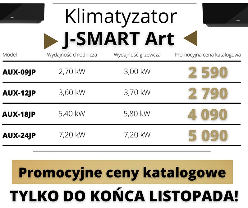 Klimatyzator J-Smart w promocyjnej cenie do końca listopada!!!